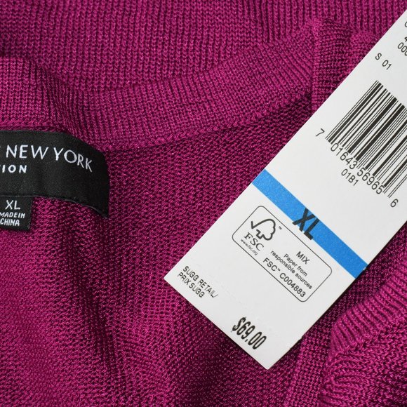 Jones New York Burgundy Top NWT - Picture 5 of 5